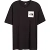 The North Face Fine Cotton Blend Logo Graphic T-shirt In Tnf Black