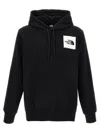 The North Face Logo Patch Drawstring Hoodie In Black