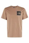 The North Face Fine Tee In Brown