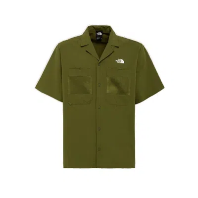 The North Face Khaki First Trail Shirt In Olive