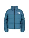 The North Face Fitted Utility Jacket With Front Zipper And Multiple Pockets In Blue