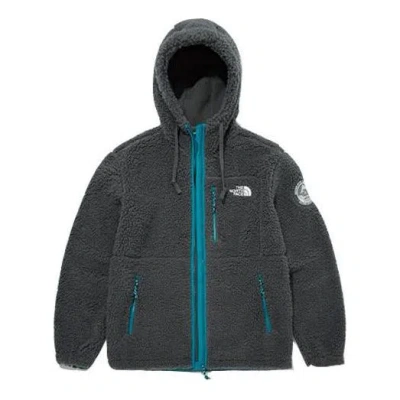 The North Face Fleece Hoodie Jacket 'grey' In Gray