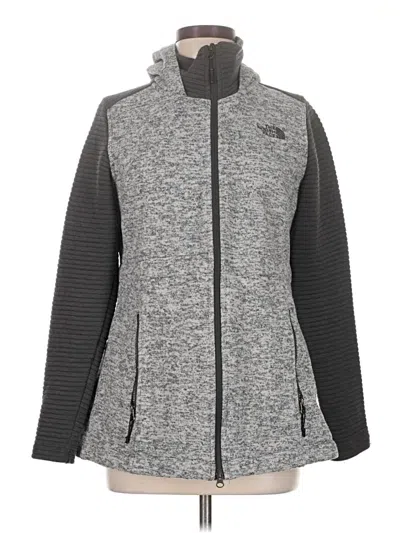 Pre-owned The North Face Fleece Jacket In Gray