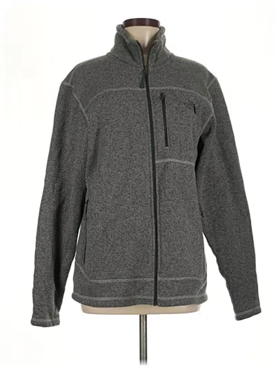 Pre-owned The North Face Fleece Jacket In Gray