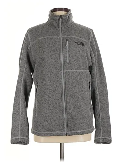 Pre-owned The North Face Fleece Jacket In Gray