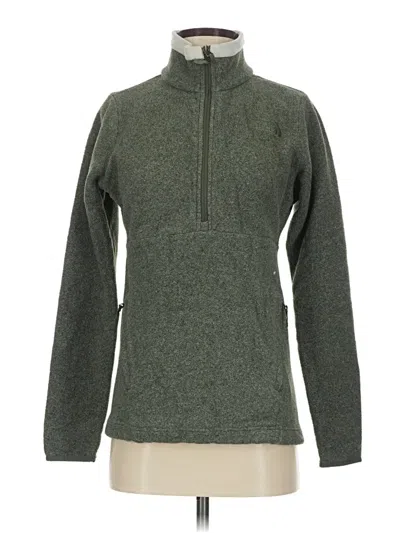 Pre-owned The North Face Fleece Jacket In Green