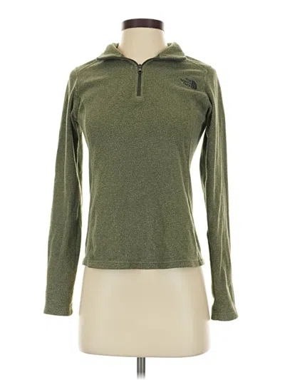 Pre-owned The North Face Fleece Jacket In Green