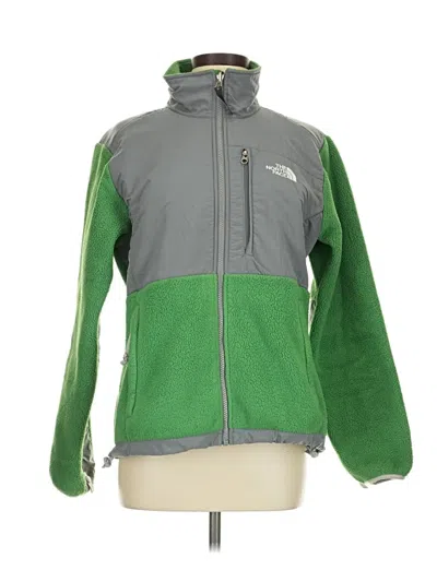 Pre-owned The North Face Fleece Jacket In Green