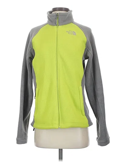 Pre-owned The North Face Fleece Jacket In Green