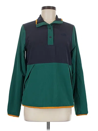 Pre-owned The North Face Fleece Jacket In Green