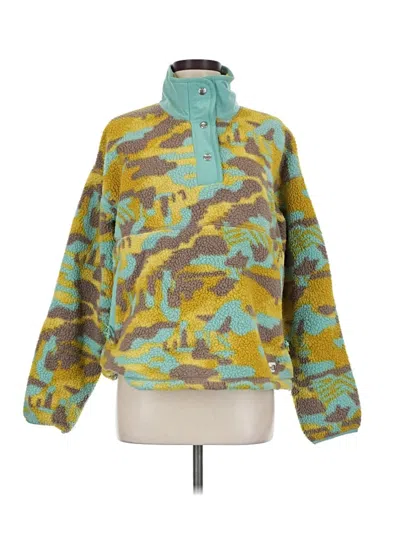 Pre-owned The North Face Fleece Jacket In Green