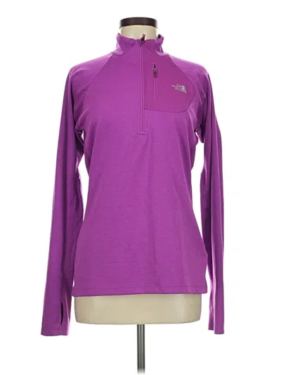 Pre-owned The North Face Fleece Jacket In Purple