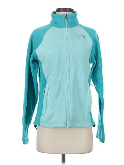 Pre-owned The North Face Fleece Jacket In Teal