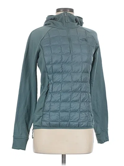 Pre-owned The North Face Fleece Jacket In Teal