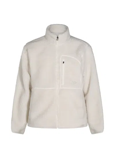 The North Face Fleece Zip-up Jacket In White