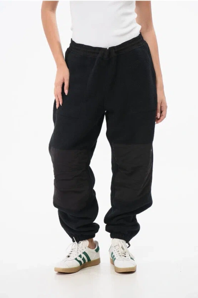 The North Face Fleeced Retro Denali Pants With Elastic Waistband In Black