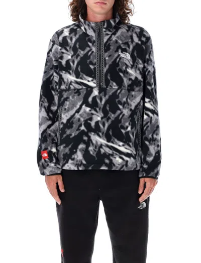 The North Face Printed Quarter Zip Jacket Pockets In Multi