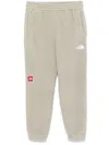 The North Face Beige 'tnf' Fleeski Sweatpants In Grey