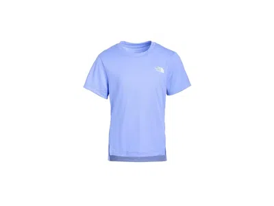 The North Face Flex Short Sleeve T-shirts (little Kid/big Kid) Girl's T Shirt Periwinkle Glow : Md (10 Big Kid), Po In Blue