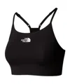The North Face Womens Flex Brand-print Stretch-jersey Sports Bra Black In Black