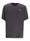 The North Face Floral-detail Cotton T-shirt In Gray