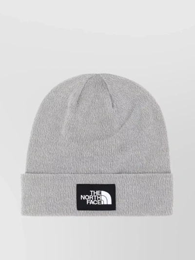 The North Face Foldable Cuffed Stretch Beanie Hat In Grey