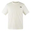 The North Face White T-shirt With Logo Printed On The Front And Back In Cotton Blend Man In Neutral