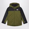 The North Face Long-sleeved Hooded Jacket In Green