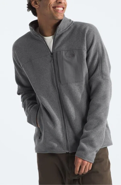The North Face Front Range Fleece Jacket In Smoked Pearl Heather