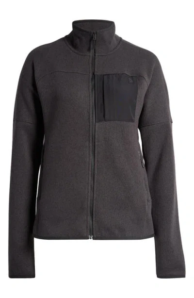 The North Face Front Range Fleece Jacket In Tnf Black Heather