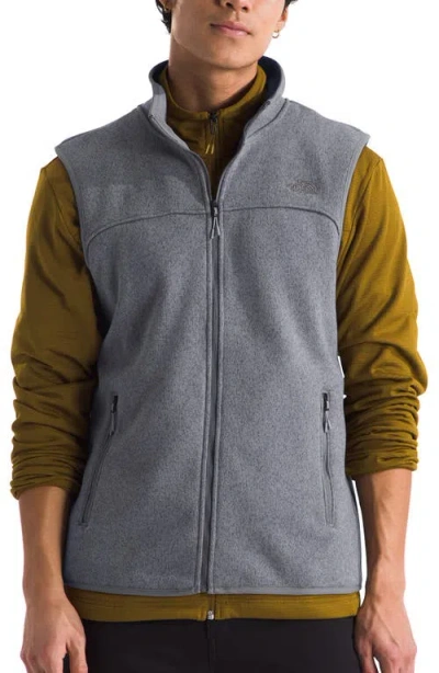 The North Face Front Range Fleece Vest In Smoked Pearl Heather