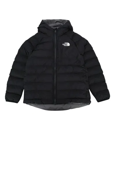 The North Face G Reversible Perrito Hooded Jacket In Black