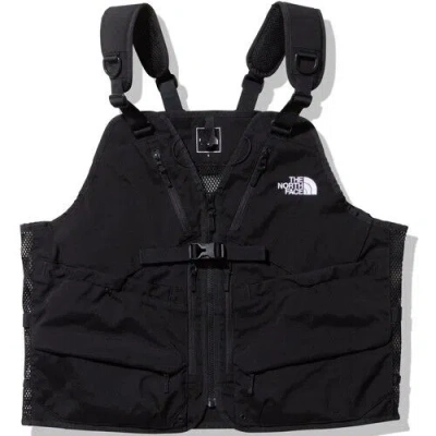 Pre-owned The North Face Gear Mesh Vest Np22330 Japanese M Black Camping Mountain