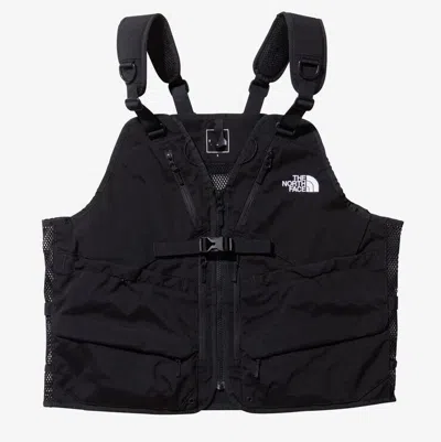 Pre-owned The North Face Gear Mesh Vest Np22330 M L Camping Taupe Black Summit Gold