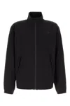The North Face Black Jacket With High Neck And Embossed Logo On The Front In Tech Fabric Stretch Man