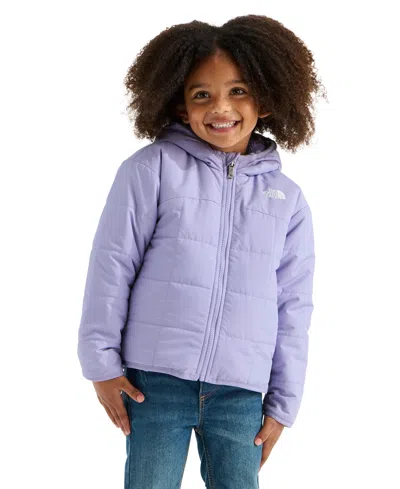 The North Face Kids' Girls' 2t-7 Reversible Shasta Full-zip Hooded Jacket In Purple