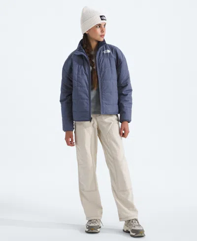 The North Face Kids' Girls 6-16 Reversible Shasta Full-zip Jacket In Blue