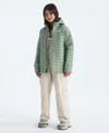 The North Face Girls 6-16 Thermobal Parka Jacket In Green