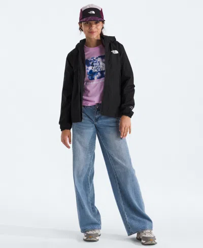 The North Face Kids' Girls 6-16 Warm Antora Rain Jacket In Black