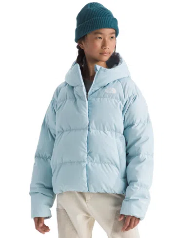 The North Face Kids' Girls 8-20 North Down Hooded Jacket In Blue
