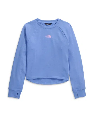The North Face Girls' Clover Terry Crew - Little Kid, Big Kid In Virtual Blue