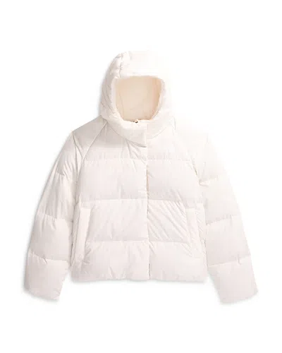 The North Face Girls' G North Hooded Down Jacket - Big Kid In White