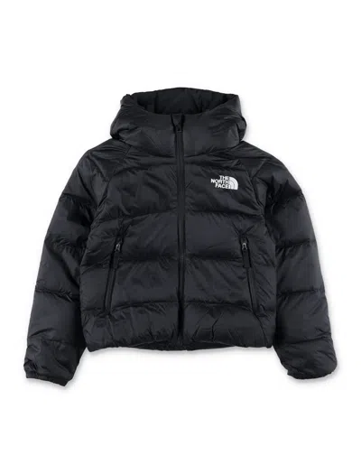 The North Face Girls Hooded Puffer Jacket In Animal Print