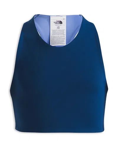The North Face Girls' Never Stop Reversible Tanklette - Little Kid, Big Kid In Estate Blue/virtual Blue