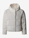 The North Face Girls North Down Hooded Jacket In Gray