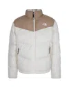 The North Face Saikuru Colour-block Puffer Jacket In Neutral
