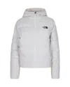 The North Face Lightweight Cropped Down Hooded Jacket In White