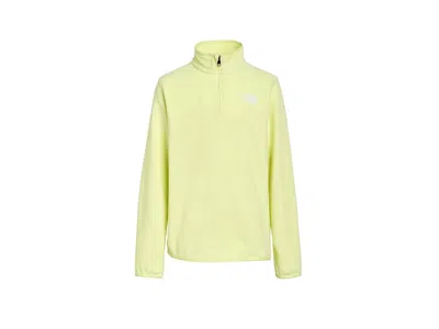 The North Face Glacier 1/4 Zip Pullover (little Kid/big Kid) Boy's Coat Lemon Mist : Xl (14-16 Big Kid) In Green