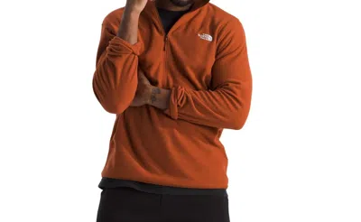 The North Face Glacier Fleece 1/2 Zip Jacket In Earthen Copper In Multi