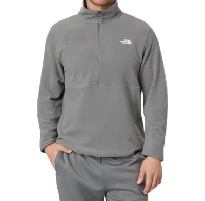 The North Face Glacier Fleece 1/2 Zip Jacket In Smoked Pearl In Grey
